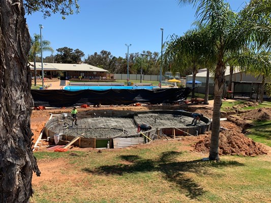 Children's Pool Project - pool construction 2