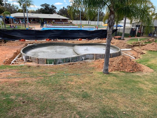 Children's Pool Project - pool construction 3