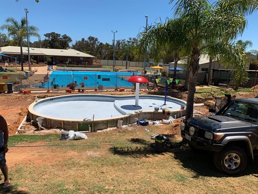 Children's Pool Project - pool construction 4